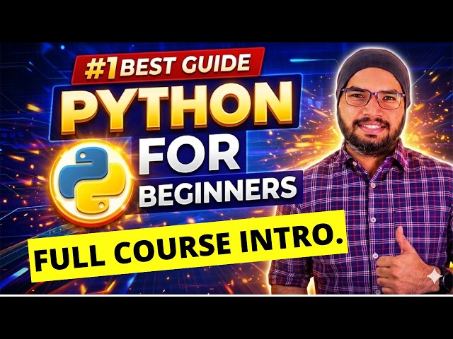 #1 Python Full Course Introduction | Python Tutorials For Beginners