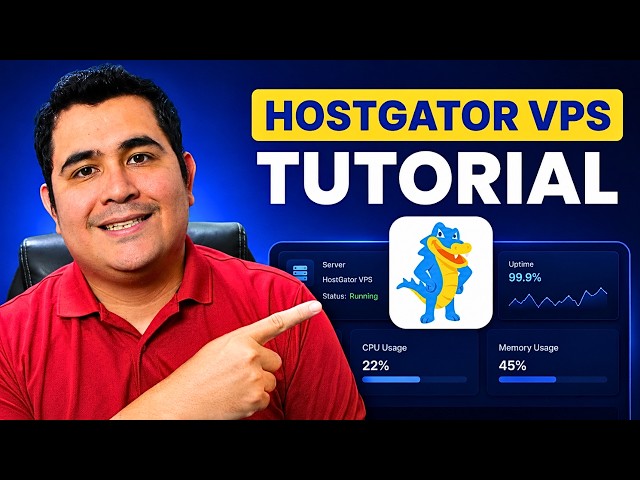 HOSTGATOR VPS TUTORIAL: Control Panel, Installing AI Apps, Configurations✅