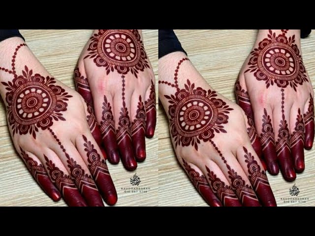 Festival special mehandi design for back hand step by step tutorial for beginners 