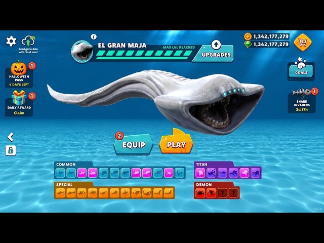 Hungry Shark Evolution - New El Gran Maja Shark Coming Soon Skin Update - All 40 Sharks Unlocked