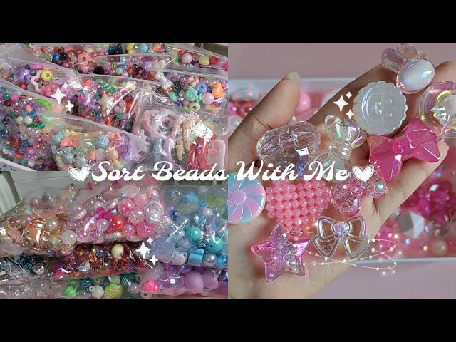 Huge Bead Haul + Satisfying Bead Sorting ASMR | Organizing & Sorting Session 💖✨ #diy #beads #haul