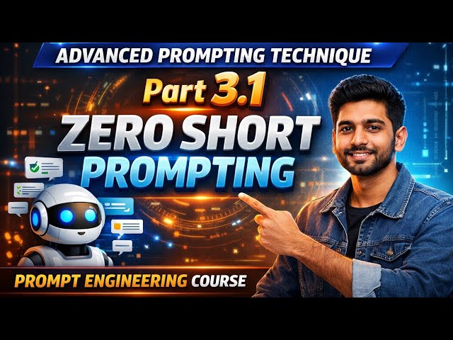 Chapter 3 advanced promoting technique|3.1: zero short prompting|prompt engineering course.