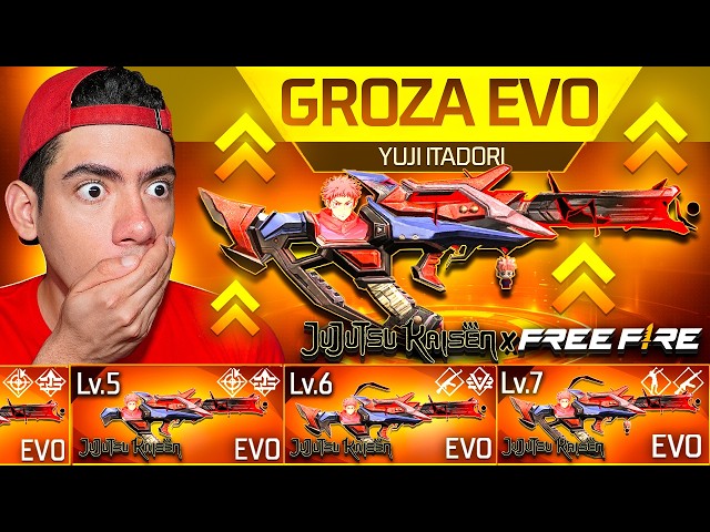 CONSEGUI LA NUEVA GROZA EVOLUTIVA DE ITADORI en FREE FIRE X JUJUTSU KAISEN !! - TheDonato