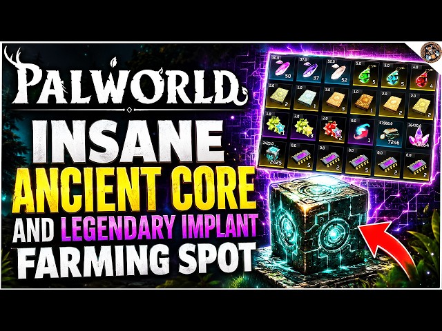 INSANE Ancient Core and Legendary Implant Farming Spot in Palworld 1.0 ~ANCIENT TREE FARMING GUIDE~