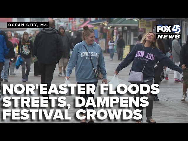 Nor’easter floods Ocean City streets, dampens weekend music festival crowds