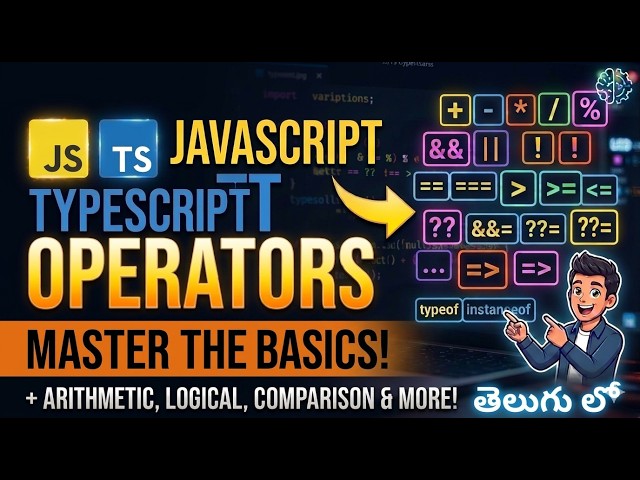 Operators in JavaScript (Session - 6)