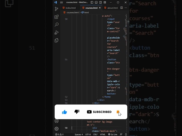 Responsive Website using Bootstrap 5 HTML and CSS #coding #websitedesign #bootstrap #Shorts