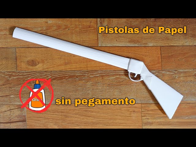 How to Make a Paper Gun | Sin Pegamento (Without Glue) | Easy Origami Tutorial