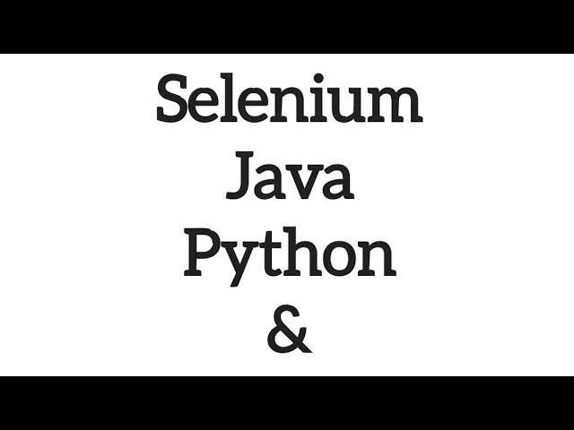 Selenium Java Python Interview and quiz questions
