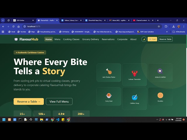 FlavorHub React Project Walkthrough and Structure