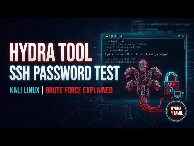 Hydra Tool பயன்படுத்துவது எப்படி? | Ethical Hacking Tamil Tutorial #instagram #tamil #hacking 