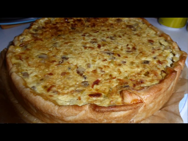 Leek and Bacon Quiche - Easy Cooking