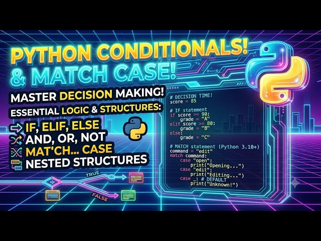 Python conditionals and match case statements