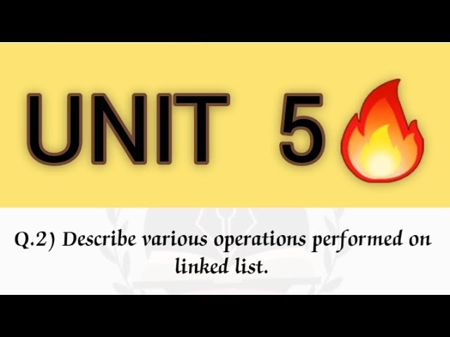 programming methodology and data structure  || unit 5