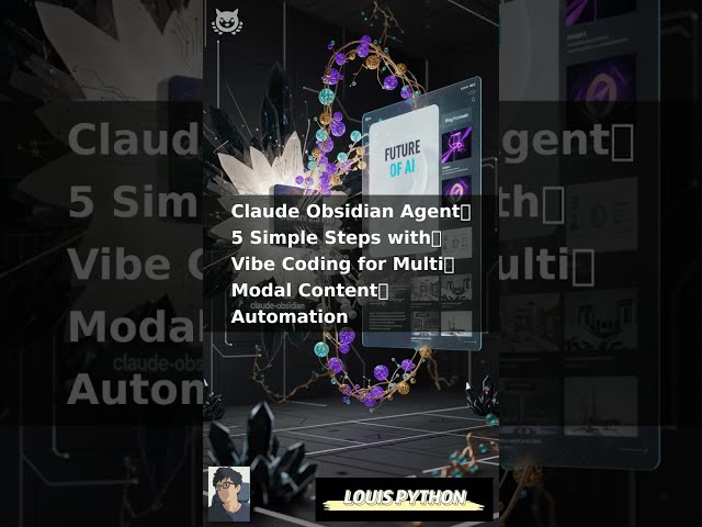 🚀 Python Op: ClaudeObsidian + Gemini for Multi-Modal Content! #ClaudeObsidianAg