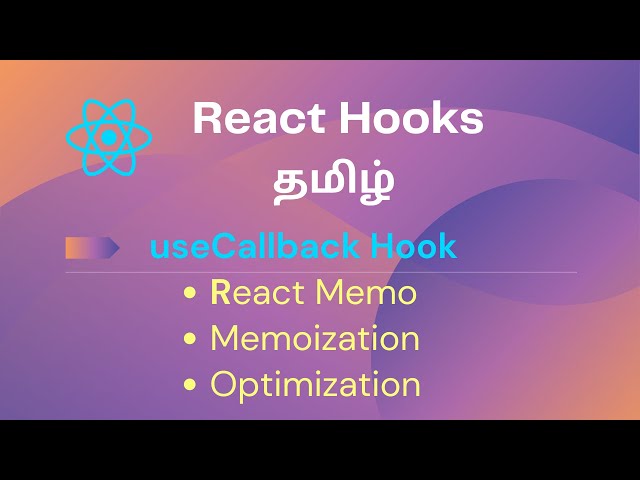 React useCallback hook and React memo explained in Tamil with examples | useCallback Tamil