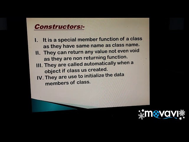 Ppt Presentation on Constructors and Destructors in c++