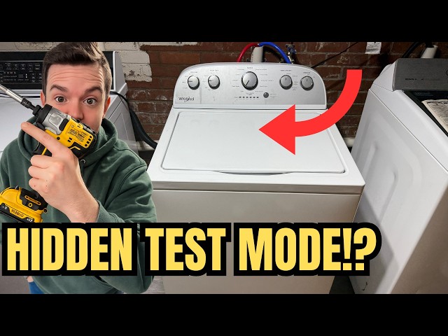 Whirlpool Washer Secret Test Mode (Find Fault Codes FAST!)