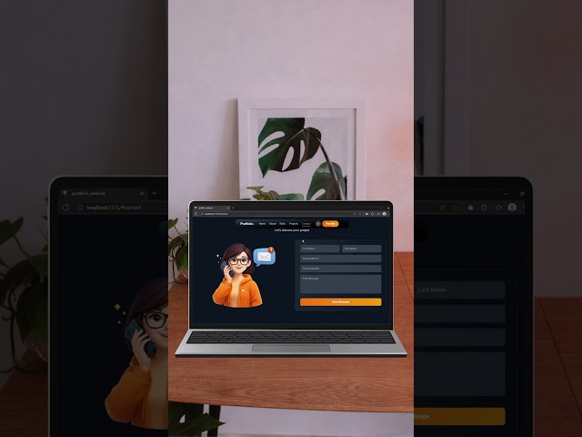 Portfolio Website with Advanced Animations || ReactJS, TailwindCSS 4.1, Framer Motion