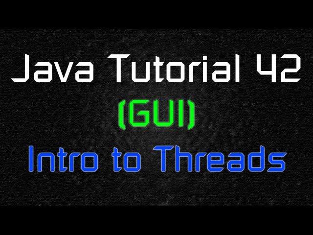 Java Tutorial 42 - Introduction to Threads (Sleep Method)