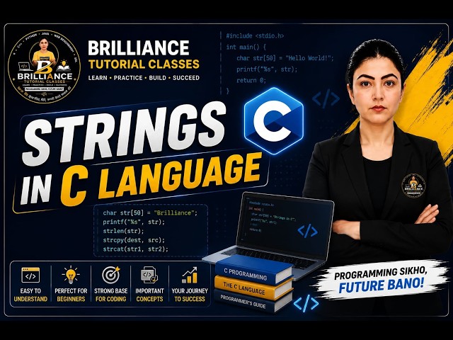 🚀Strings in C Language | Complete Tutorial with Examples for Beginners #clanguagetutorial