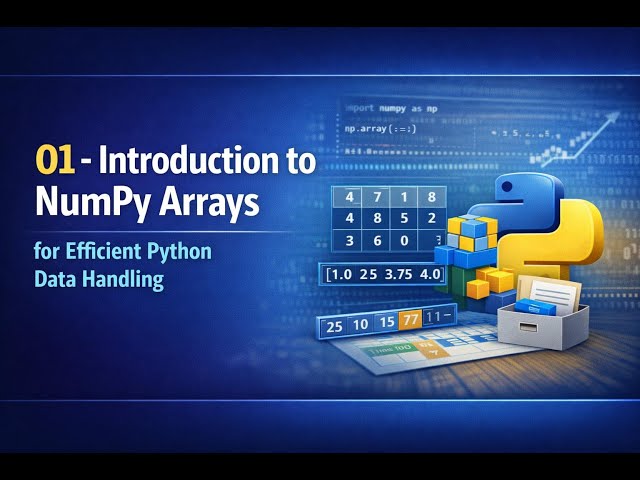 01 - Introduction to NumPy Arrays for Efficient Python Data Handling
