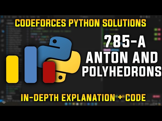 785A  | Anton and Polyhedrons | Codeforces Python Solutions | Explanation + Walkthrough