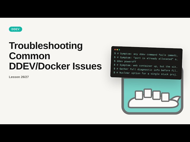 Troubleshooting Common DDEV/Docker Issues | Docker & DevOps Tutorial