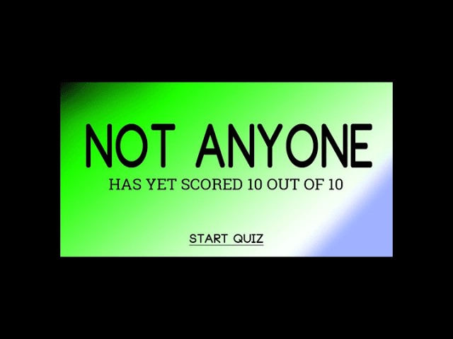 Mixed Knowledge Quiz