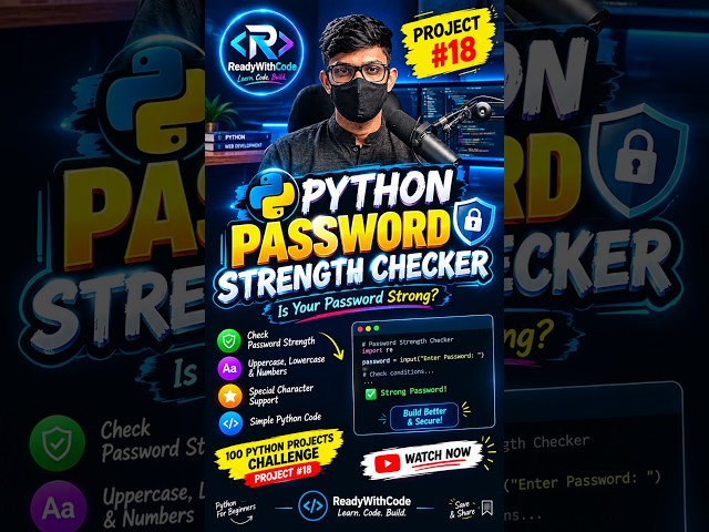 Python Mini Project in Hindi: Password Checker 🐍