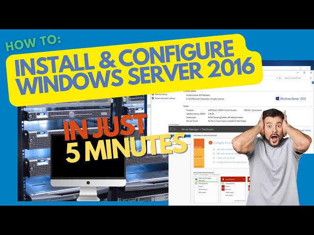 Install  & Configure Windows Server 2016 in just 5 minutes