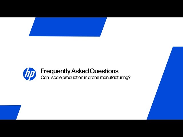 How HP 3D Printing Scales Drone Production Globally | HP Jet Fusion 5600 | HP