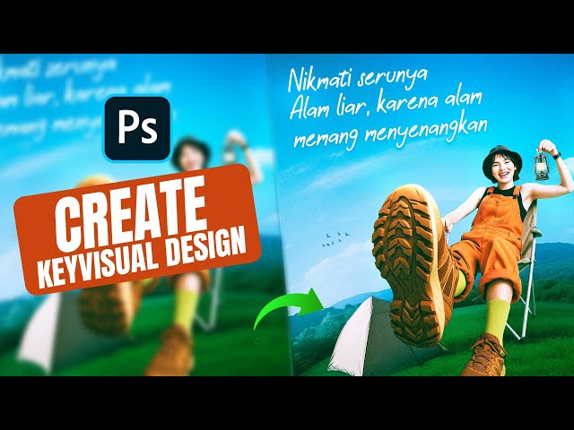 Photoshop tutorial how to create Key visual design