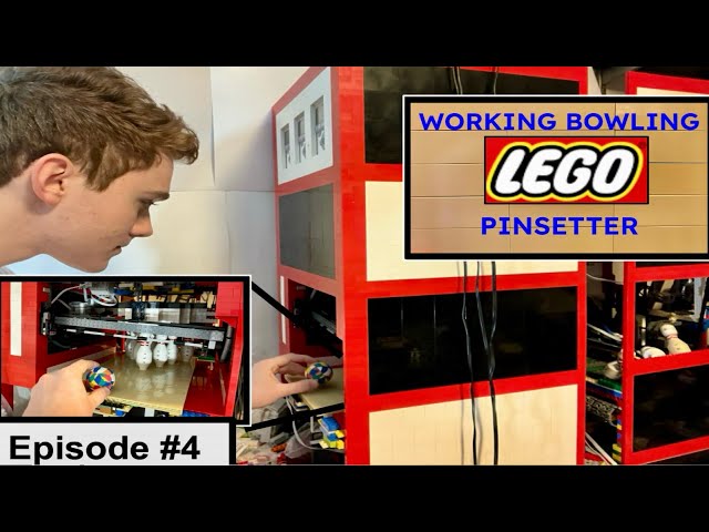 Fully Built LEGO Bowling Alley Pinsetter WORKING - Episode: 4