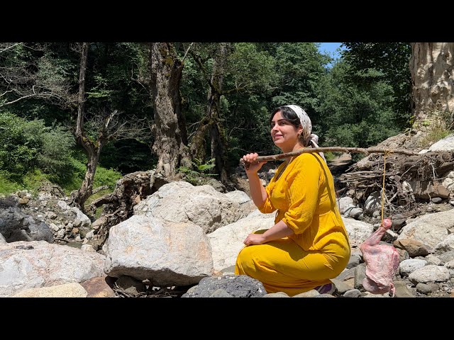 Traditional Village Cooking with Lamb Trotters | Wheat Fields & Rural House Building