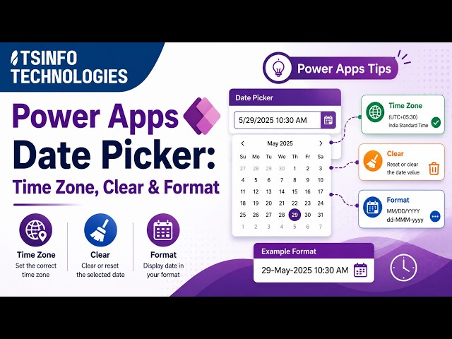 Power Apps Date Picker: Time Zone, Clear & Format