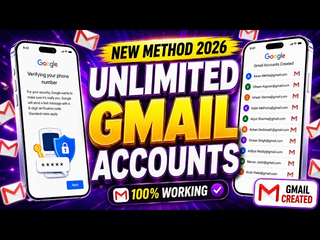 👉 How to Create Unlimited Gmail Accounts in 2026 | New Method 🔥