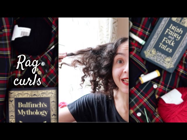 First time trying rag curls | Heatless curling method | #shorts