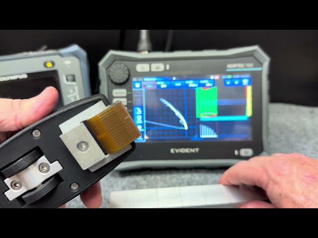 Nortec 700i Eddy Current Array scanning EDM notches