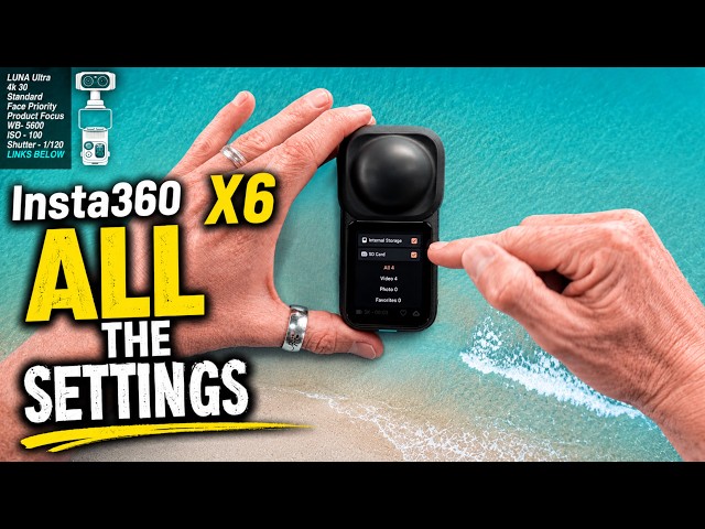 Insta360 X6 - Full Settings Walk Through #insta360 @insta360