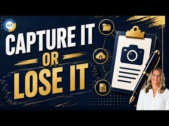 Where Did I Put That? How to Capture Information Before It Gets Lost
