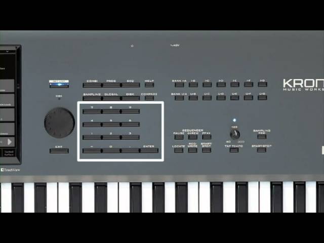 Korg Kronos Music Workstation Video Manual Part 1- Introduction and Navigation