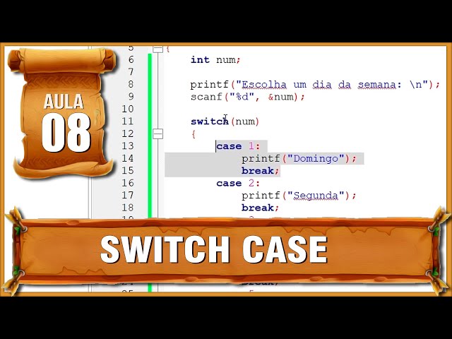Entenda SWITCH CASE [ Curso C ] - Aula 08