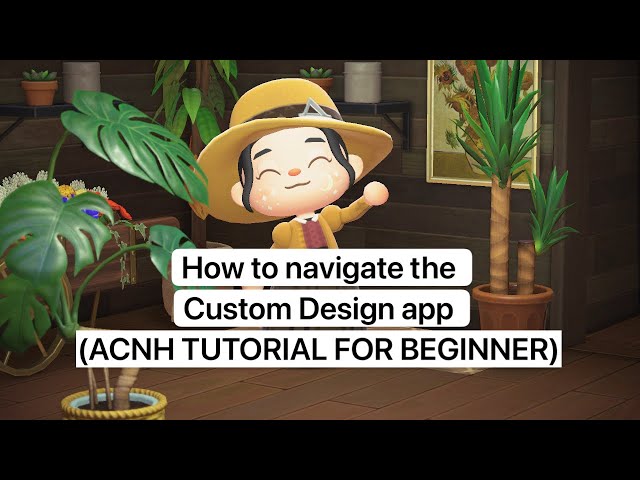 How to navigate the Custom Design app (ACNH TUTORIAL FOR BEGINNER)