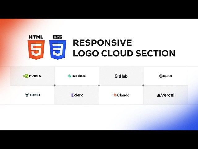 Build a Modern Logo Cloud with HTML & CSS | Responsive UI