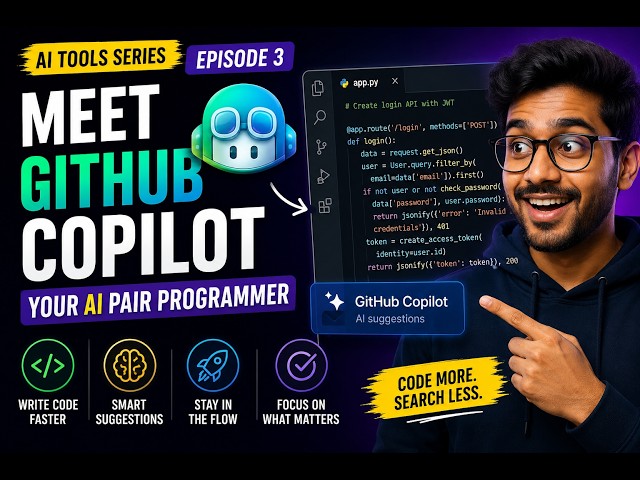 AI Tools Series – Episode 3: Meet GitHub Copilot | Your AI Pair Programmer