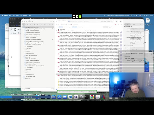 🌌🌍 [ macOS Tahoe 26.2 ] [ day 89 ] [ C++ ] ca2 Store and Stabilization - First time Metal later...