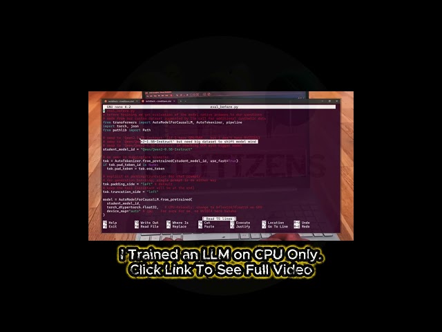 I Trained an LLM on CPU Only