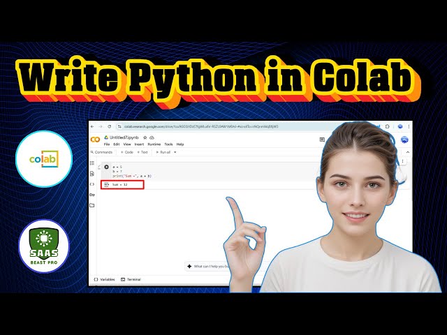 How To Write Python Code In Google Colab | Step-by-Step Guide (2025)