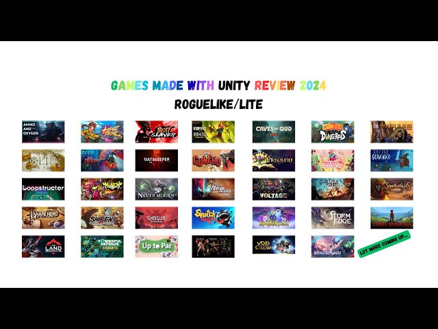 Top Roguelike Games Trailer🎮| Made with Unity 2024 | Check 📝